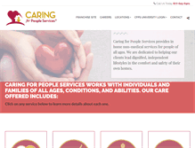 Tablet Screenshot of caringforpeopleservices.com